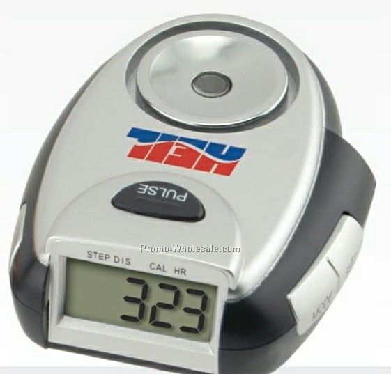 Pedometer/ Pulse Monitor (2-5/8"x2-1/4"x1-1/4")