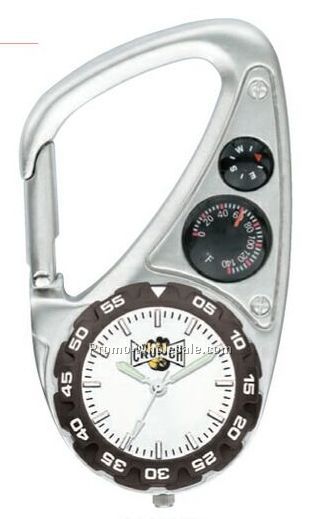 Pedre Sportsman Carabiner Watch With Compass/ Thermometer