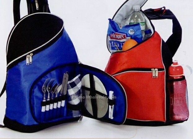 Picnic Plus Freedom 2 Person Zippered Sling/ Backpack Picnic Set