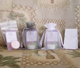 Pina Colada Individual Packaged Tea Light Candle With Organza Bag
