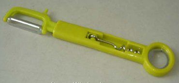 Plastic Kitchen Peeler W/ Corkscrew