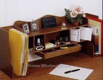 Platform Plus Wood Desktop Organizer