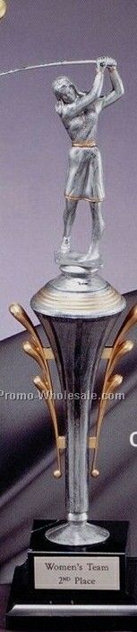 Platinum Series Cup On Marble Base - 13"