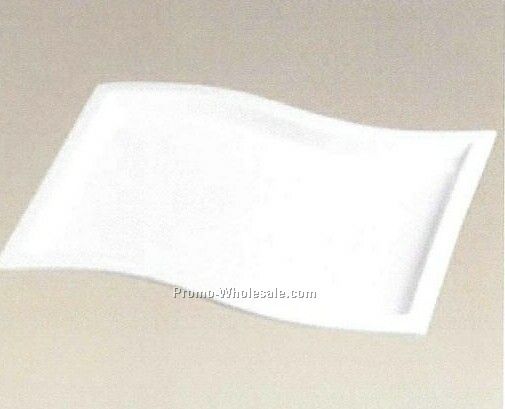 Porcelain Rectangular Wave Shaped Tray