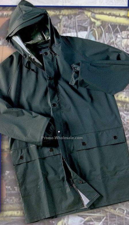 Quinault Long Raincoat W/ Hood (S-xl)