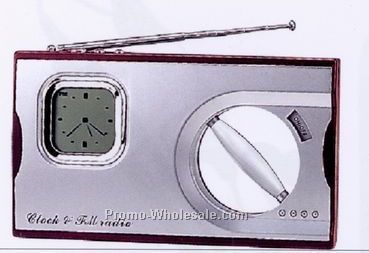 Radio & Clock (6-1/2"x1.38"x3.74")