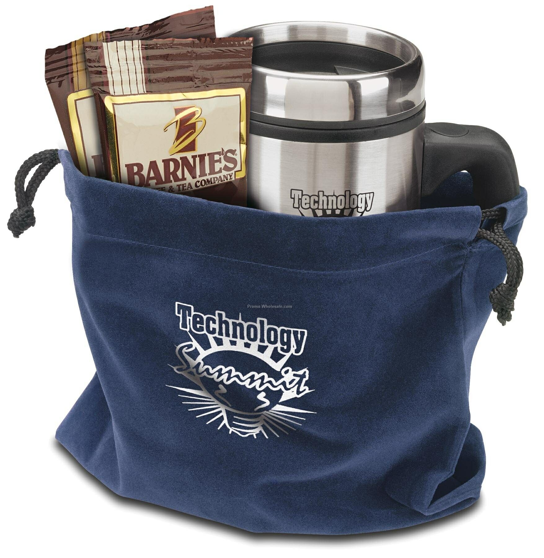 Rcc Koozie Stainless 16 Oz. Mug Ridged Velvet Gift Bag