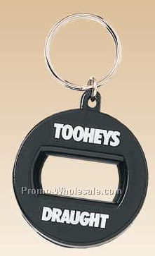 Round Bottle Opener With Key Ring