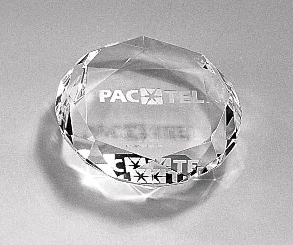 Round Crystal Paperweight