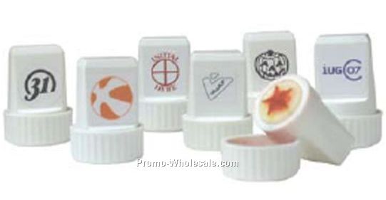 Round Economy Plastic Stamp - 7/8"