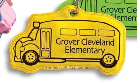 School Bus Reflective Zipper Pull