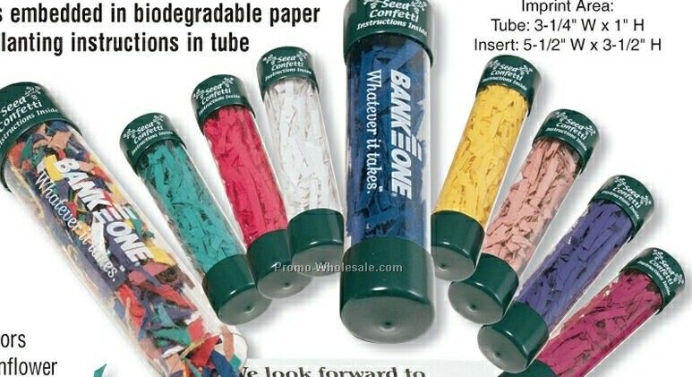 Seed Confetti Tube - Mixed Colors