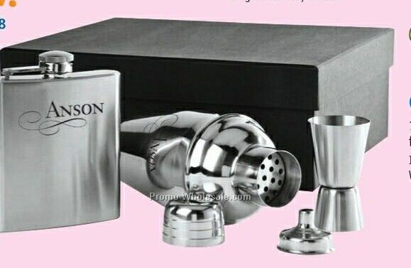 Shaker/ Flask Gift Set