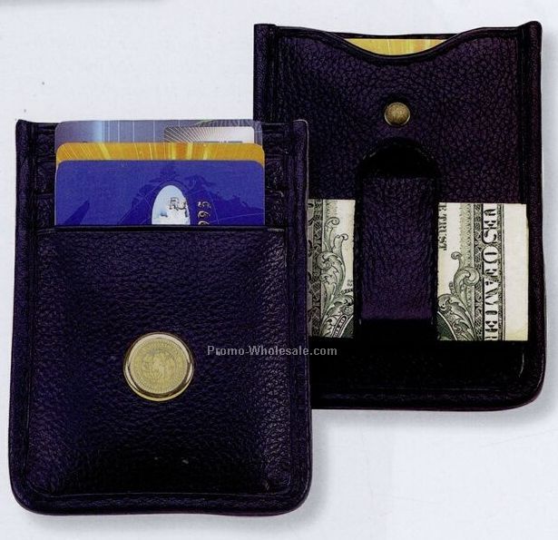 Soft Nappa Leather Money Clip/ Card Holder