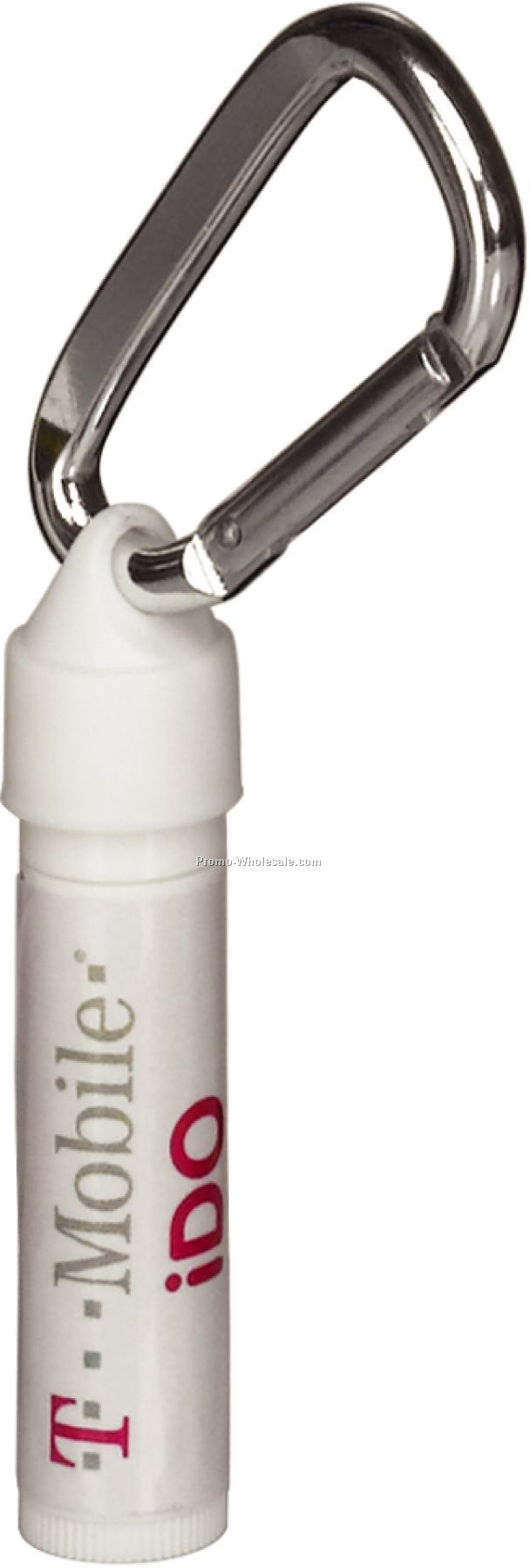 Spf 15 Lip Balm White Tube With Carabiner Clip