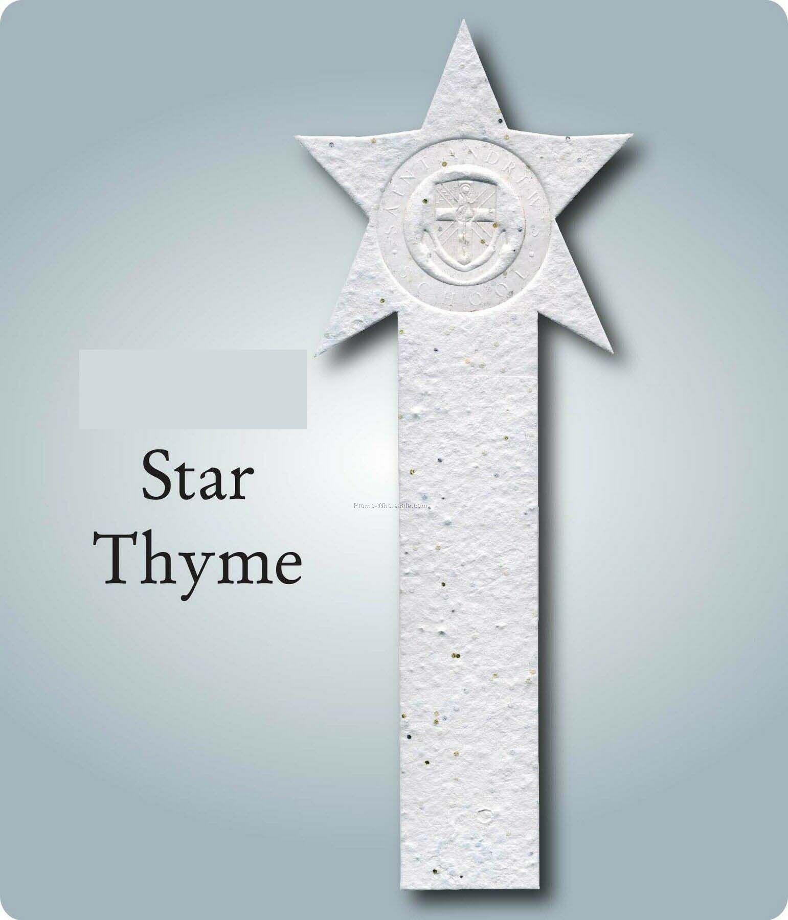 Star Bookmark Embedded W/Thyme Seed