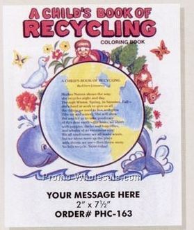 Stock Design Environmental Theme Coloring Book - Recycling (8-1/2"x11")