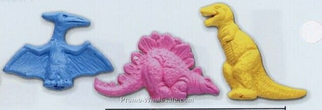 Stock Shape Pencil Top Eraser - Dinosaur