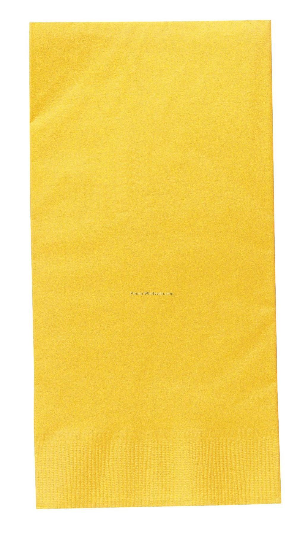 The 500 Line Colorware Mimosa Yellow Dinner Napkins W/ 1/8 Fold