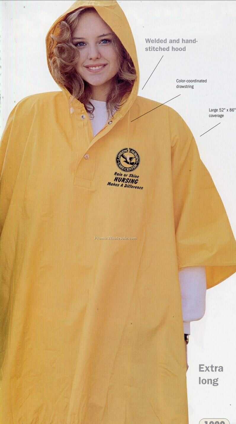 Tough Heavy Weight 18 Mm Pvc Poncho (One Size)