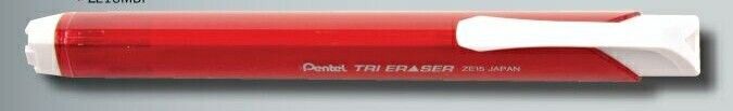 Tri Eraser Retractable & Refillable Stick Eraser (Red/ White Accent)