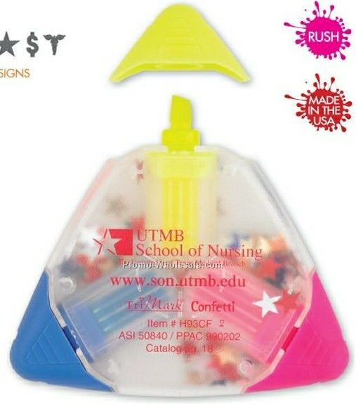 Tri Mark Confetti Triangular Highlighter