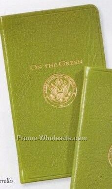 Usga On The Green Score Book W/ Traditional Premium Leather Cover