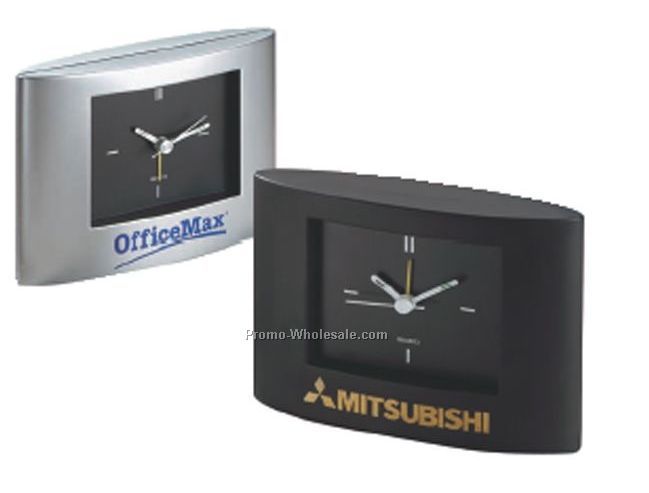 Widescreen Plastic Oval Alarm Clock (Standard Shipping)