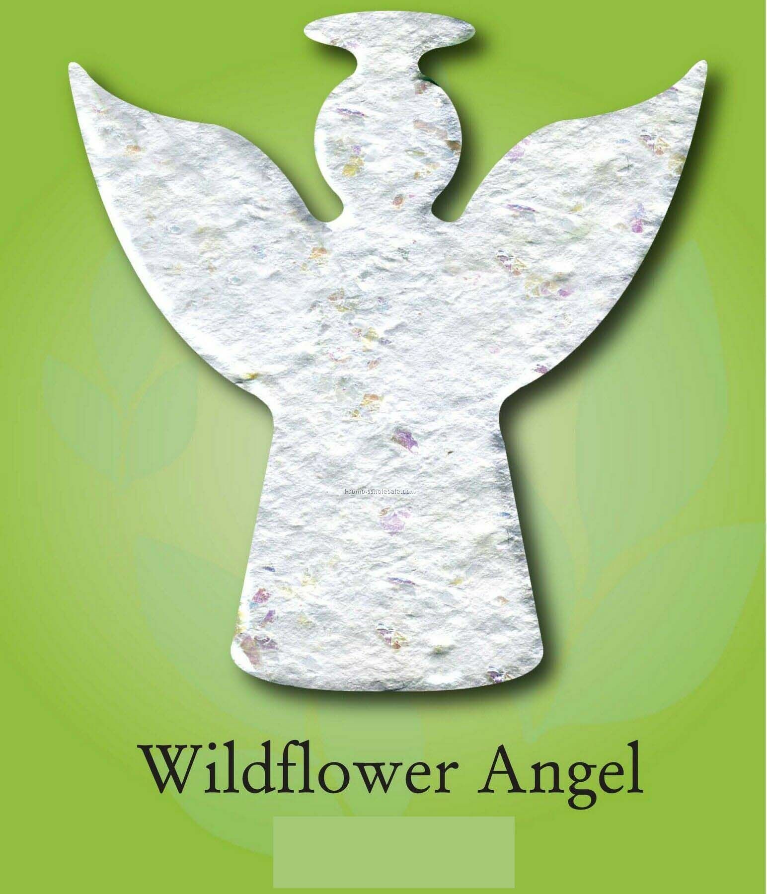 Wildflower Angel Ornament W/ Embedded Seed