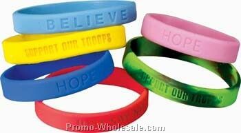 "believe" Stock Silicone Bracelets