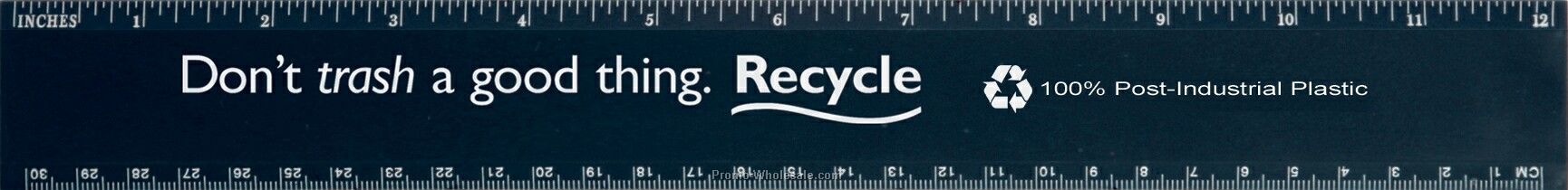 100% Recycled Post-industrial 12" Ruler