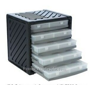 15-1/4"x14-3/4"x16" Infinite Divider Storage System Cabinet (5 Tray/ 5 Box)