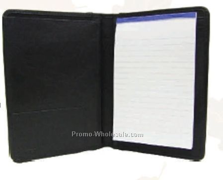 16-1/2cmx24cmx2cm Black Leatherette Folder For 5"x8" Note Pad