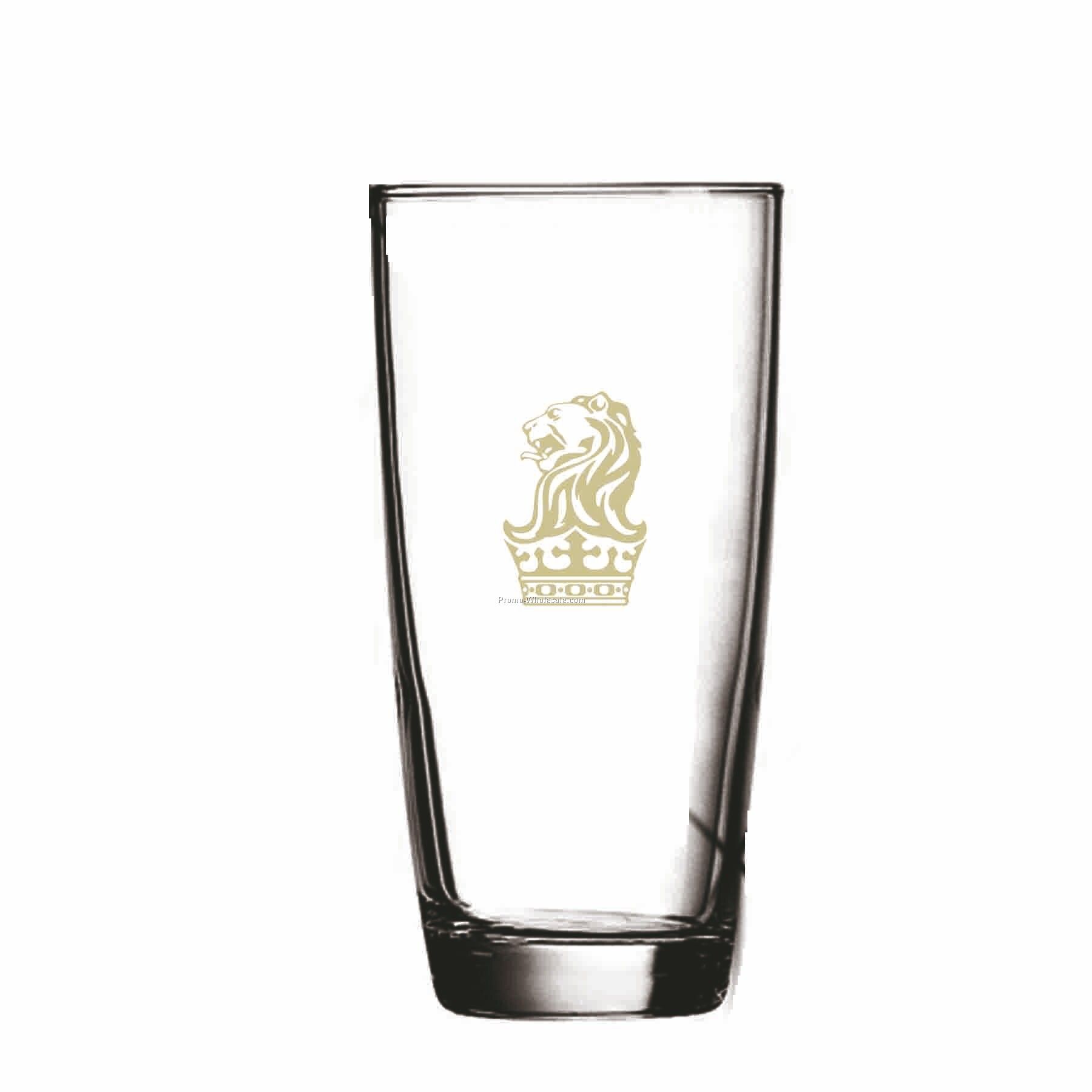 16 Oz. Hi-ball/ Old Fashioned Glass W/ Curved Sides (Printed)