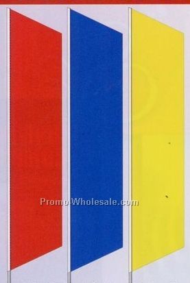 2-1/2'x8' Stock Zephyr Banner Drapes - White