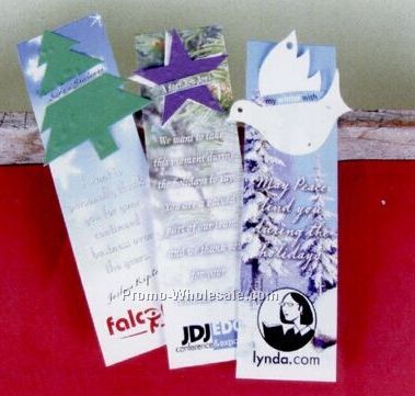 2-1/4"x7-3/4" Die Cut Lil' Bloomer Holiday Bookmarks