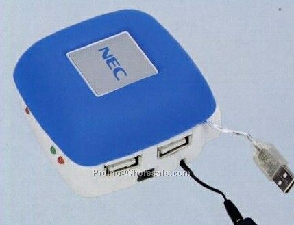 2-1/5"x2-1/2"x1-5/8" Mobile Charger With 4-port USB Hub