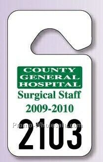 2-3/4"x4-3/4" Standard Hang Tag Parking Permit (.035" Chrome)