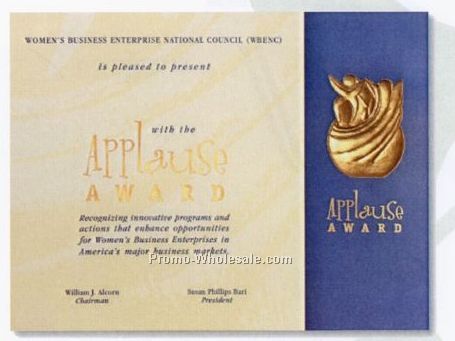 2 Color Certificate (Color Bar/Screened Background - Foil Embossed/Stamped)