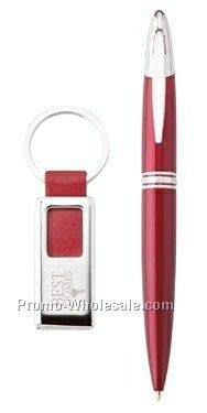 2-piece Gift Set W/ Avalon Pen & Vinyl Keyring