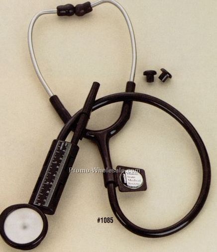 22" Stainless Steel Combination Stethoscope W/Ruler & Pen Holder