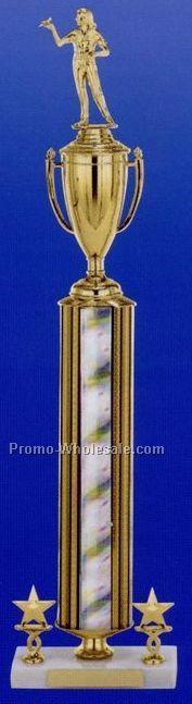 25" Sparkling Iridescent Column Trophy