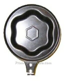 26cmx12cmx1-1/5cm Metal Plum Blossom Egg Frying Pan