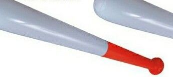 25.5" White / Red Inflatable Baseball Bat