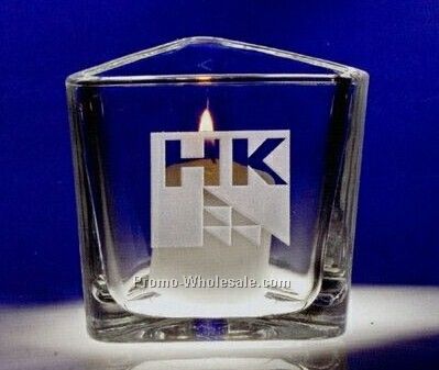 3-1/2"x3-1/4" Holiday Reflections Crystal Votives