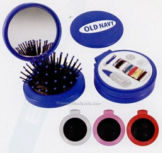 3-in-1 Travel Compact With Sewing Kit - Standard Delivery