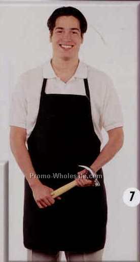 30"x27" Solid Color Twill Bib Apron (No Pocket)