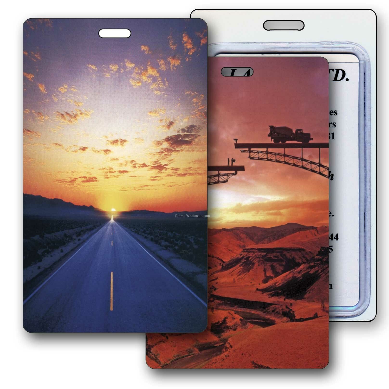 3d Lenticular Luggage Tag - Full Custom Designed