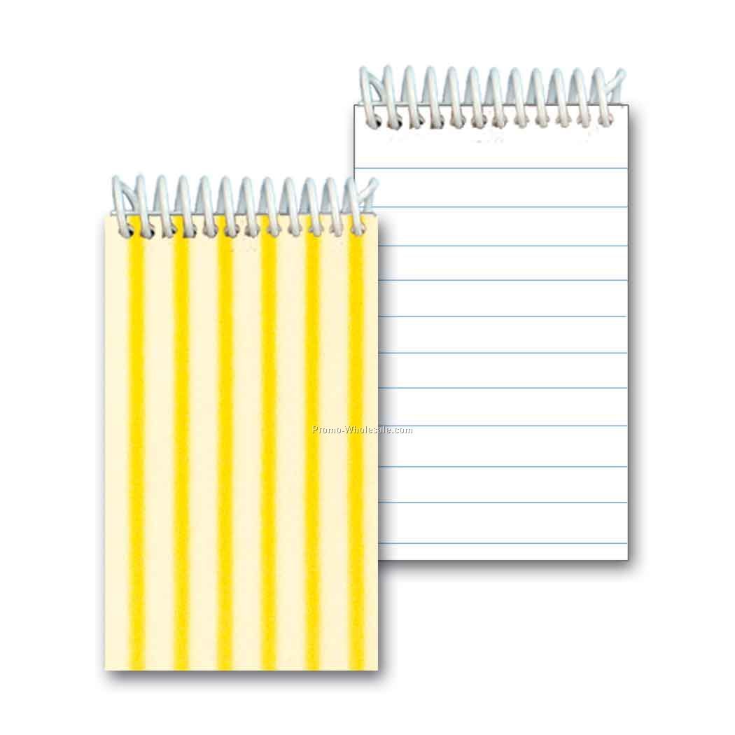 3d Lenticular Mini Notebook; Stock; Animated Stripes; Blanks
