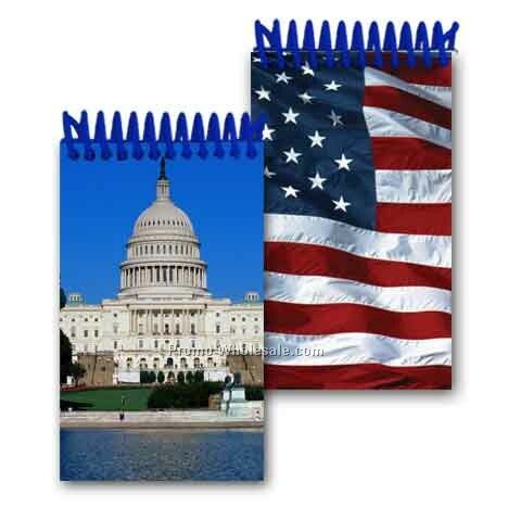 3d Lenticular Mini Notebook; Stock; Capitol Hill; Blanks